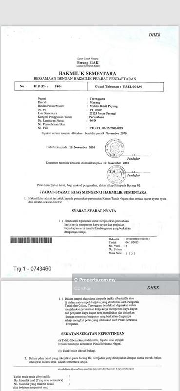 Gudang untuk Dijual di Marang, Terengganu oleh CC Khor - iProperty.com.my