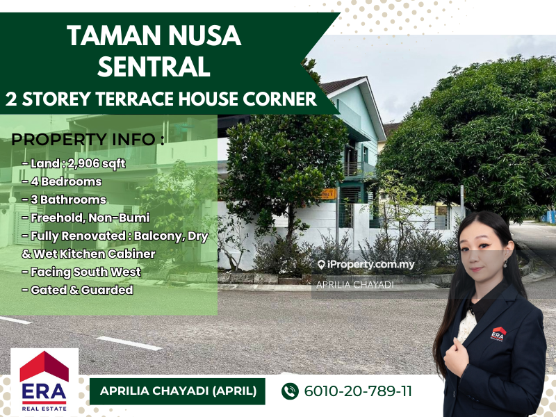2-storey Terraced House untuk Dijual di Taman Nusa Sentral, Iskandar Puteri (Nusajaya) oleh APRILIA CHAYADI - iProperty.com.my