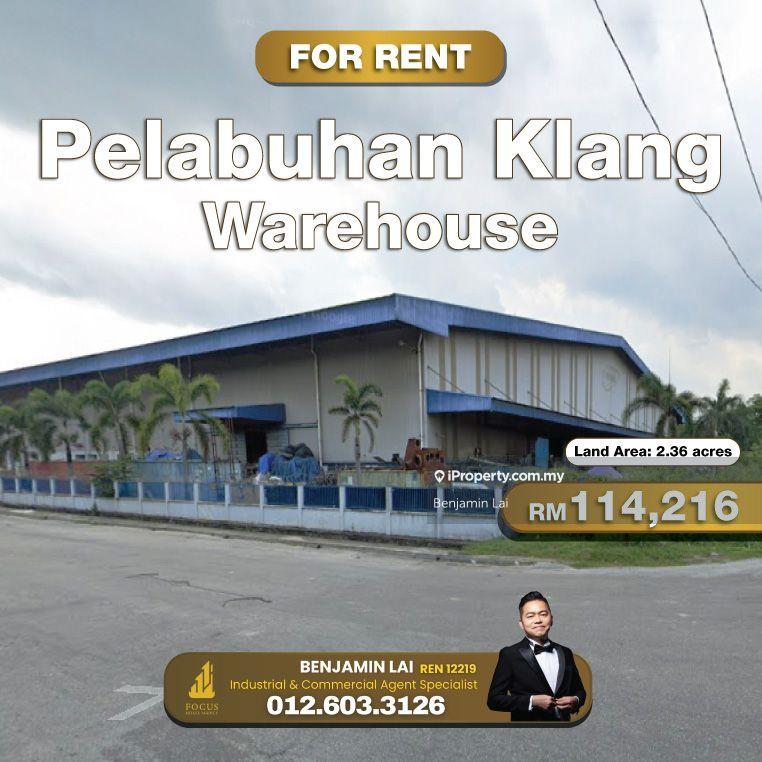 For Rent - Pelabuhan Klang Warehouse For Rent