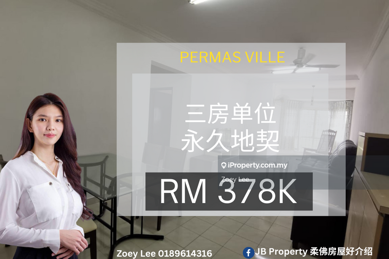 For Sale - Permas Ville Apartment