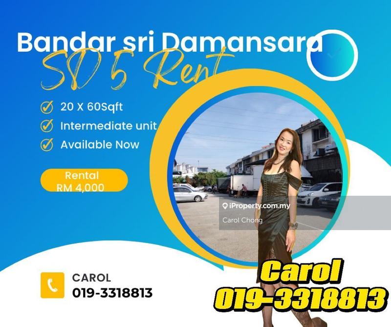 For Rent - Bandar Sri Damansara @ SD 5 Gangsa For Rent !
