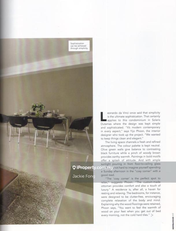 Service Residence for Sale in Solaris Dutamas by Jackie Fong - iProperty.com.my
