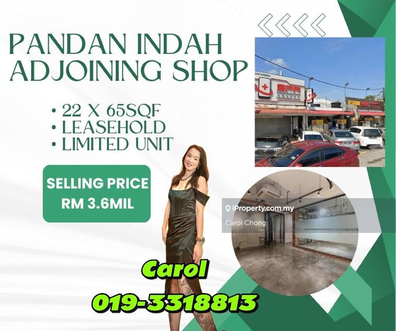 For Sale - Limited Adjoining Pandan Indah Shop For Sale