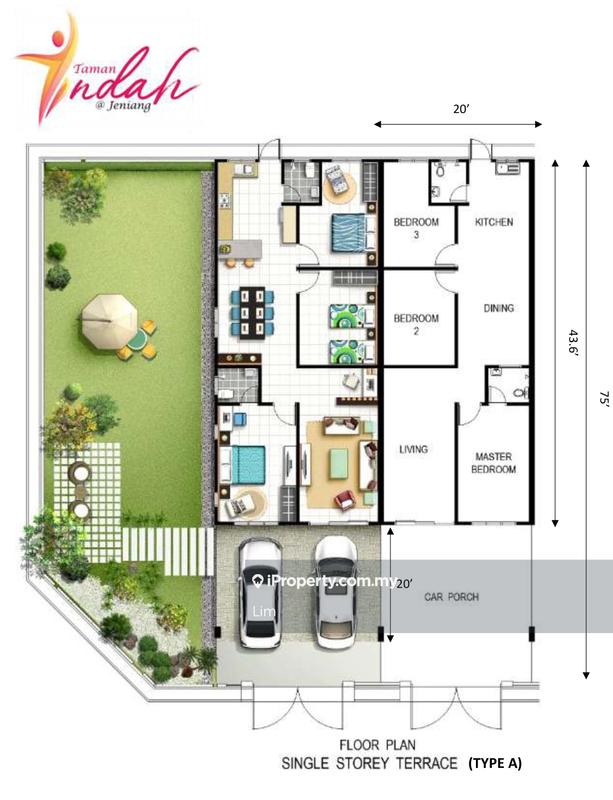 Rumah Berangkai 1 Tingkat untuk Dijual di Rumah Teres Setingkat di Jeniang, Gurun oleh Lim - iProperty.com.my