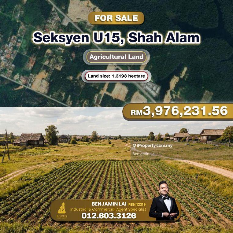 For Sale - Seksyen U15, Shah Alam Agricultural Land For Sale