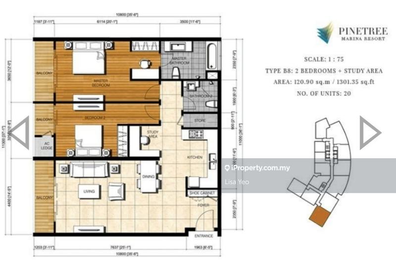 Kediaman Servis untuk Dijual di PineTree Marina Resort oleh Lisa Yeo - iProperty.com.my
