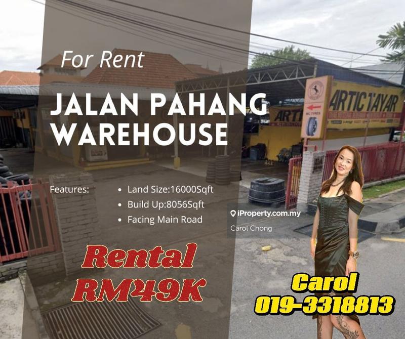 For Rent - Limited Facing Road Setapak Jalan Pahang Warehouse Showroom For Rent
