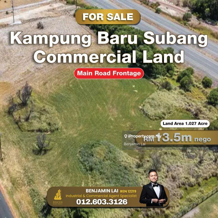 For Sale - Main Road Frontage Kampung Baru Subang Commercial Land For Sale