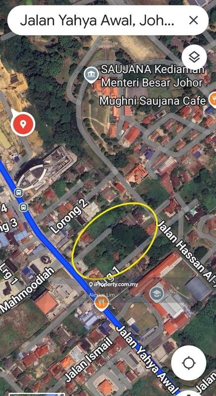 For Sale - 0.275 Acres Commercial Land@ Jalan Yalya Awal, Johor Bahru