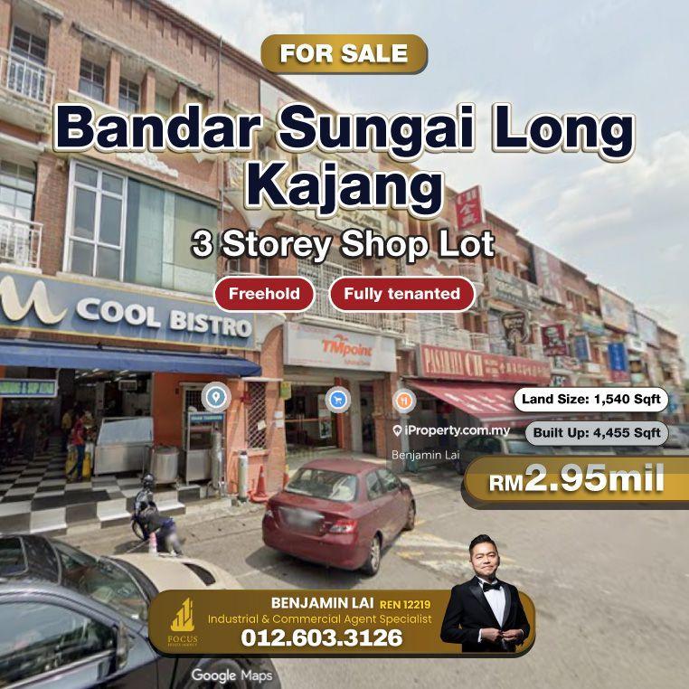 For Sale - Bandar Sungai Long, Kajang 3 Storey Shop Lot For Sale