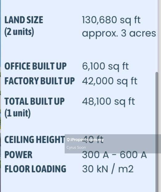 Warehouse for Sale in Bukit changgang olak Lempit, Banting by Cyrus Soon - iProperty.com.my