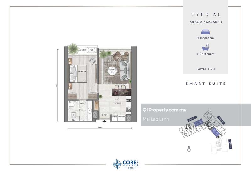 Kediaman Servis untuk Disewa di Core Residence @ TRX oleh Mai Lap Lanh - iProperty.com.my
