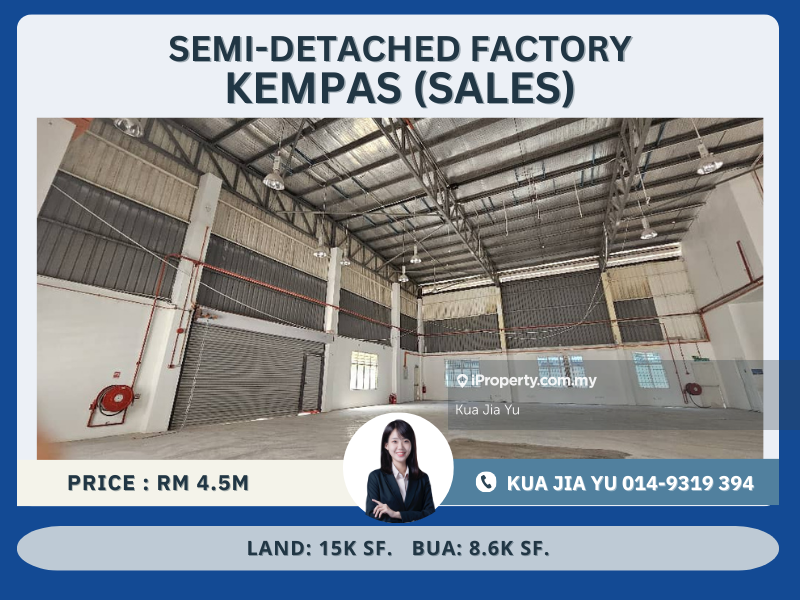 For Sale - Kempas Semi-D Factory BUA 8k Kempas Kempas Kempas