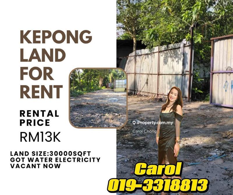 For Rent - Limited 30000sqft Kepong Metro Prima Land For Rent