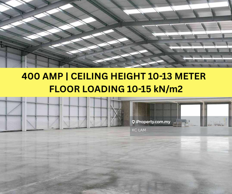 For Rent - OPEN Warehouse | Ceiling 10 Meter - 13 Meter | 400 AMP