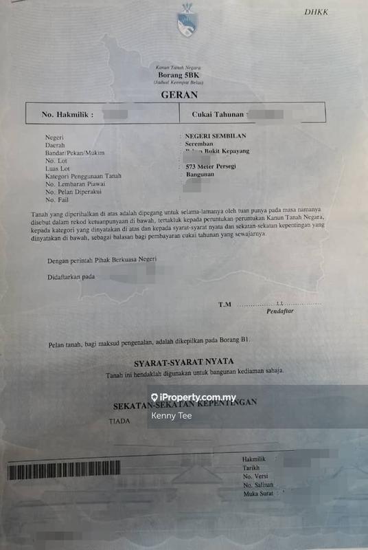 Banglo Tanah untuk Dijual di Taman Bukit Kaya, Seremban oleh Kenny Tee - iProperty.com.my