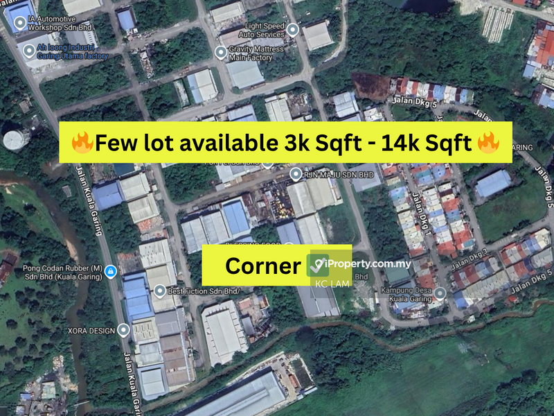 Industrial Land untuk Dijual di Taman Garing Utama, Rawang oleh KC LAM - iProperty.com.my