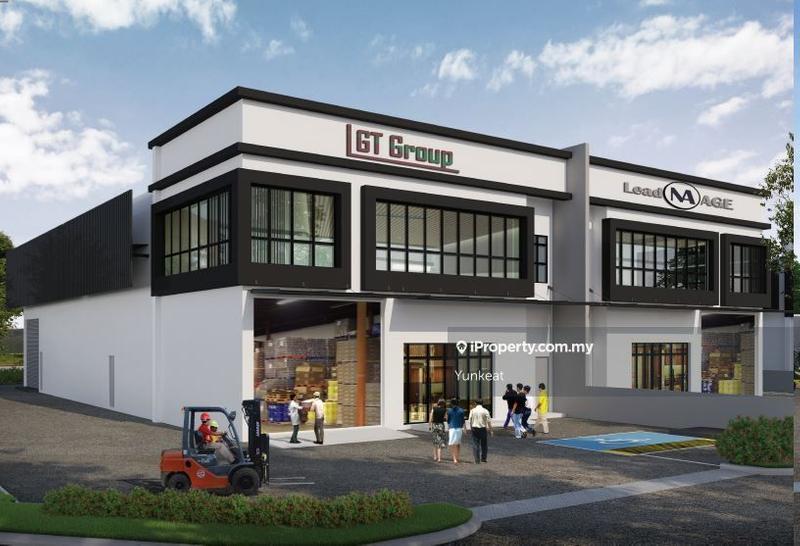 For Sale - Taman IKS Bukit Minyak 1 storrey Semi-Detached Factory