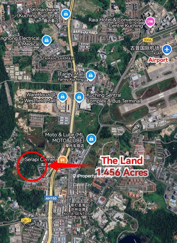 For Sale - 1.456 Acres Land at 7th Mile, Jalan Penrissen, Kuching