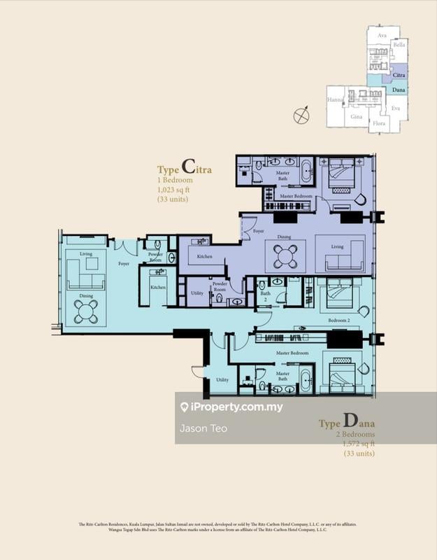 Kediaman Servis untuk Dijual di The Ritz-Carlton Residences oleh Jason Teo - iProperty.com.my