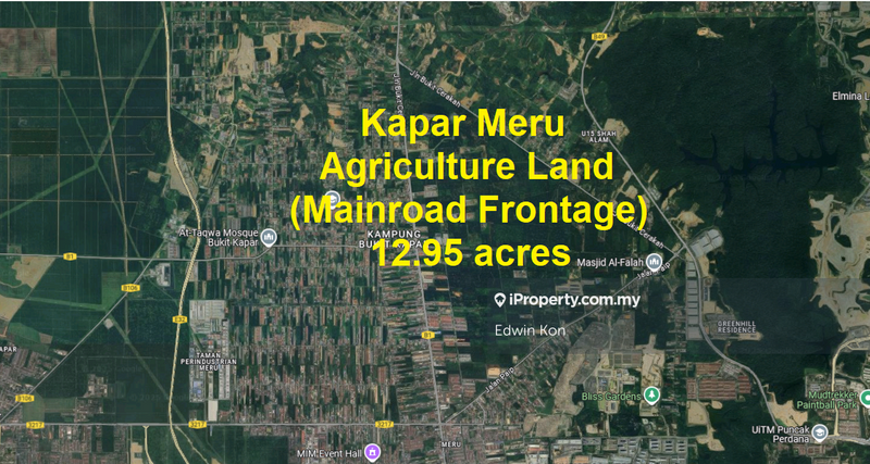 For Sale - Kapar Meru Agriculture Land 13 acres