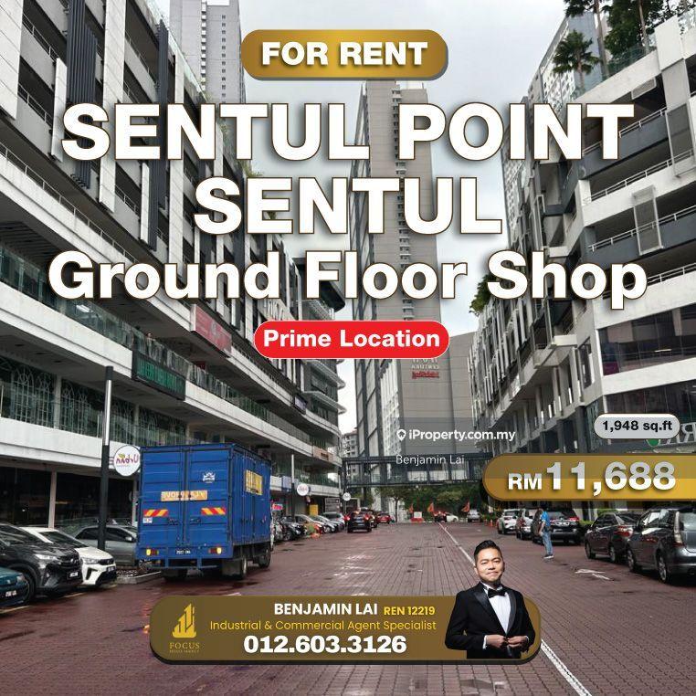 For Sale - Sentul Point @ Sentul, KL – Ground Floor Shop Lot For Rent