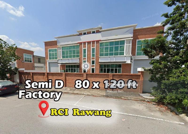 For Sale - Semi D Factory (80x210 ft) @ RCI Rawang Sg Choh