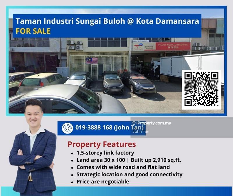For Sale - (30x100 | Flat Land | Negotiable) Sungai Buloh @ Kota Damansara, TSB Factory