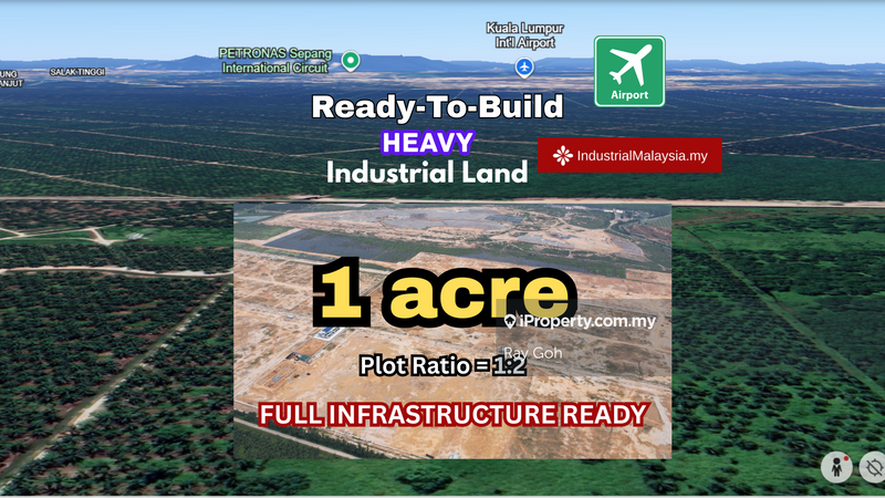 For Sale - Ready-To-Build Heavy Industrial Land (KLIA) 1 Acre