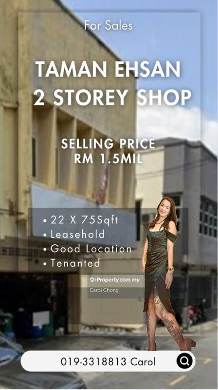 For Sale - Kepong @ Taman ehsan  2 Storey Shop For Sale