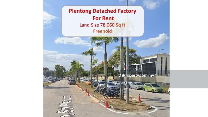 For Sale - Plentong, Detached Factory With 3 Storey Office