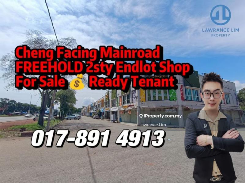 For Sale - Cheng Facing Mainroad FREEHOLD 2sty Endlot Shop