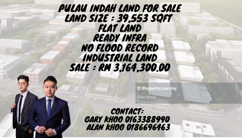 For Sale - Pulau Indah Industrial Land For Sale Port Klang Padamaran Telok Gong Northport Westport Meru Kapar