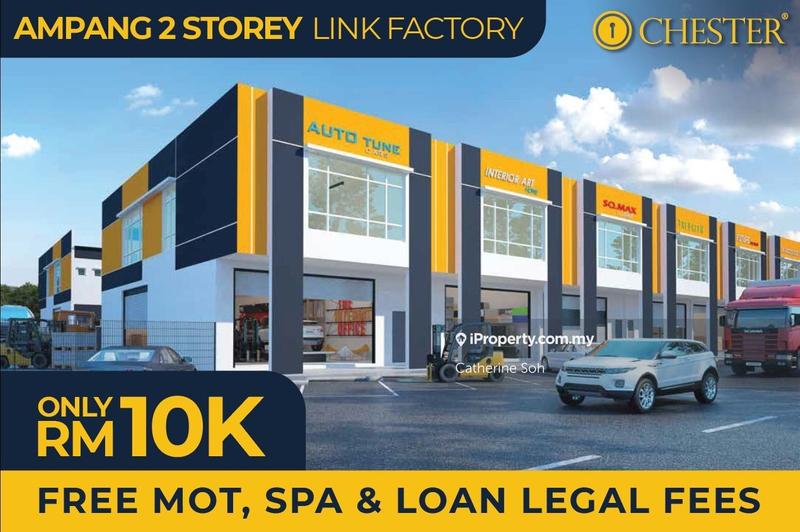 For Sale - Ampang Selangor Spacious 2 Storey Link Factory (Link Industrial Avenue 3) For Sale