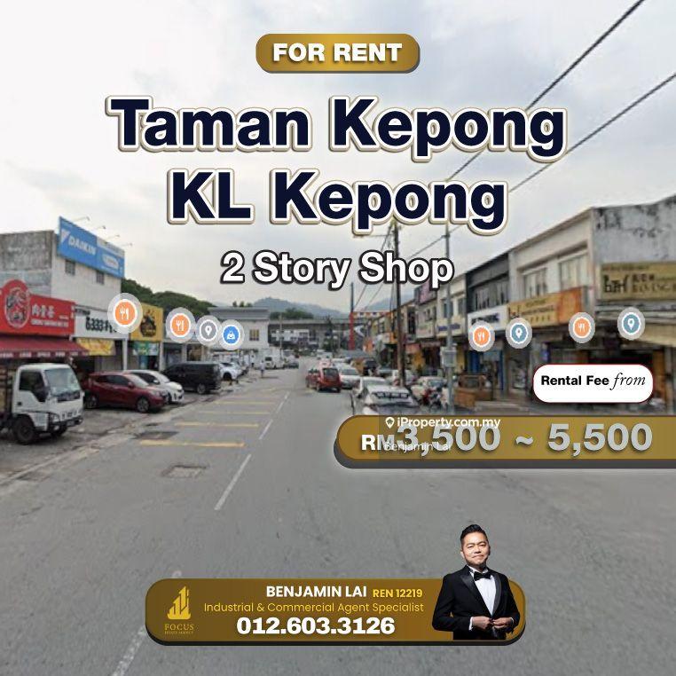 For Rent - Taman Kepong, KL Kepong 2 Story Shop For Rent