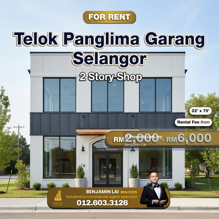 For Rent - Telok Panglima Garang, Selangor 2 Story Shop for Rent