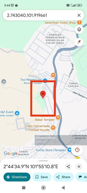 Tanah Kediaman untuk Dijual di Taman Chip Aik, Seremban oleh Mr Ching - iProperty.com.my