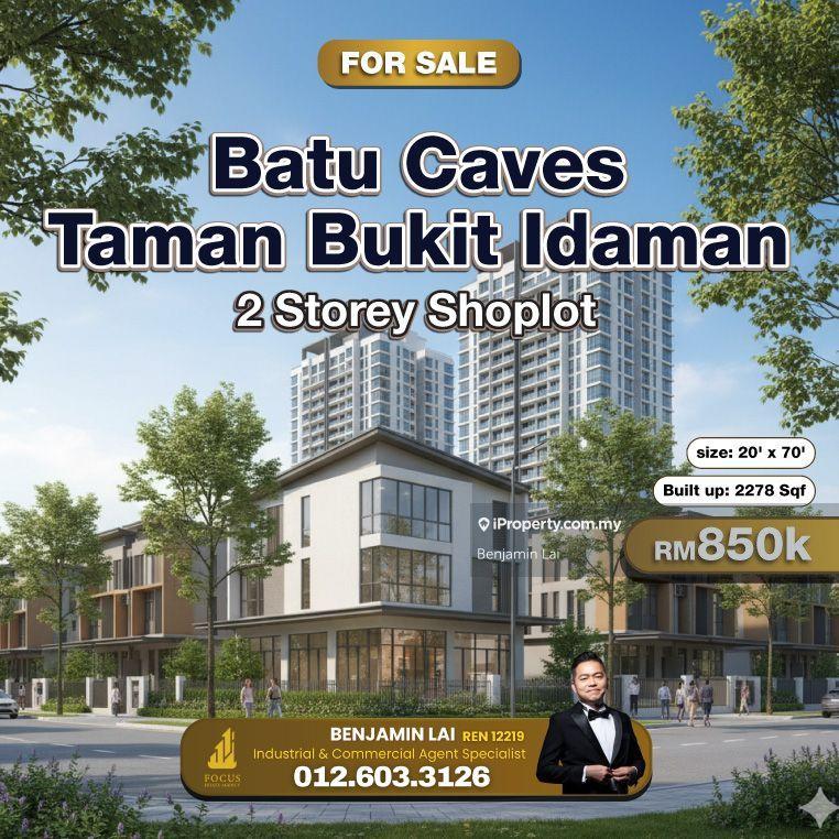 For Sale - Batu Caves Taman Bukit Idaman 2 Storey Shoplot for Sale