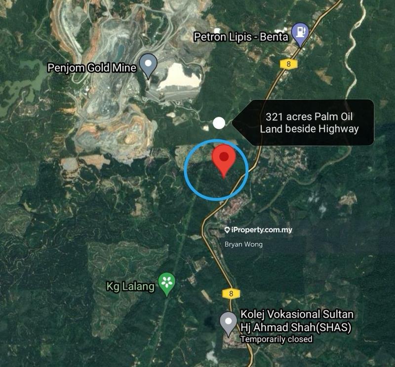 Agricultural Land for Sale in Penjom, Kuala Lipis Agriculture Land, Pahang, Raub by Bryan Wong - iProperty.com.my