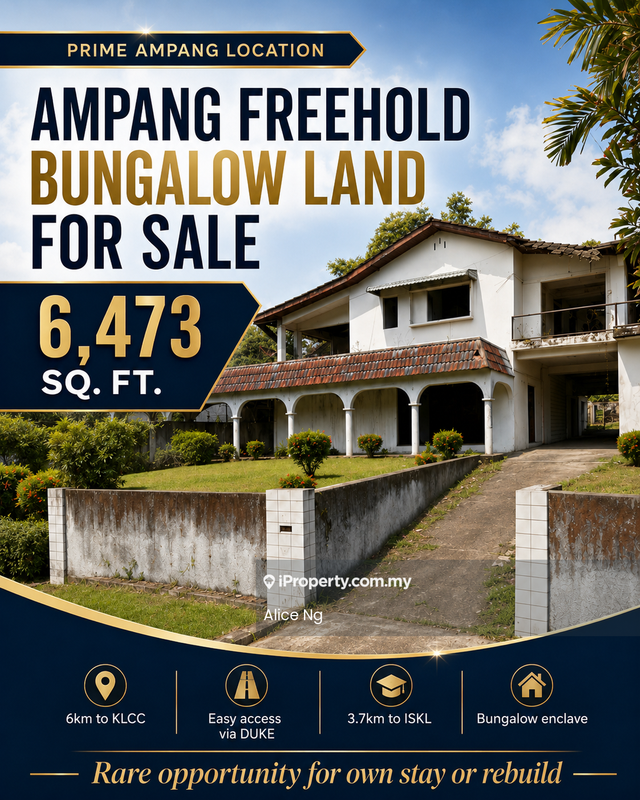Residential Land for Sale in Taman Perwira, Ampang Jaya, Ampang Point, Ampang by Alice Ng - Exterior - iProperty.com.my