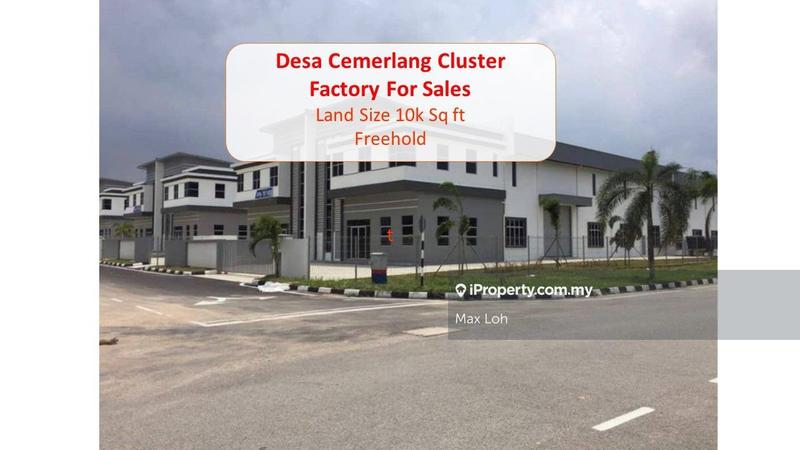 For Sale - Desa Cemerlang and Ulu Tiram, Cluster Factory