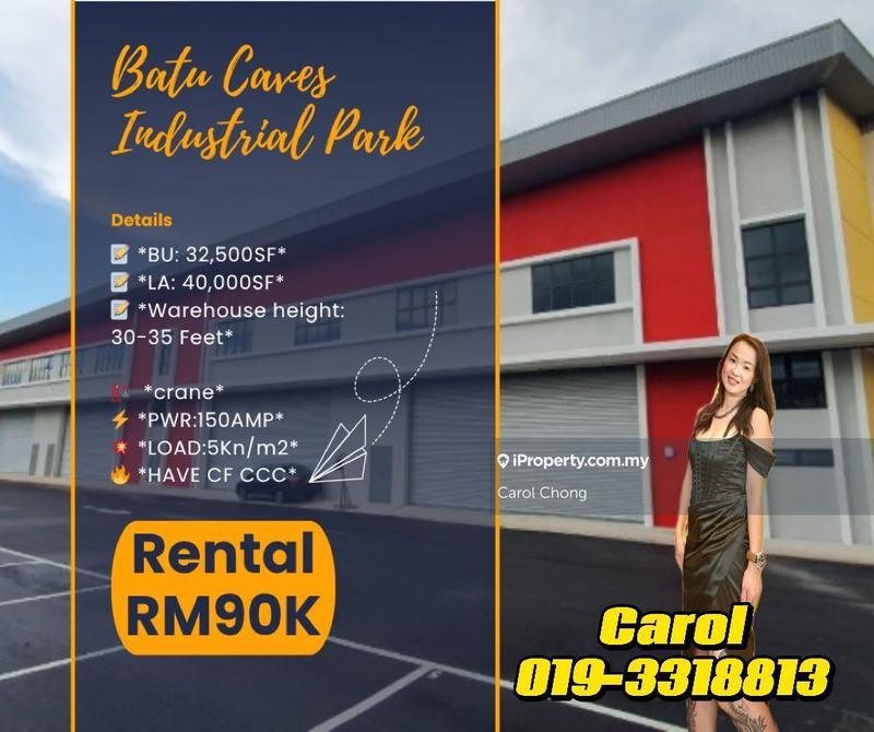 For Rent - Batu Caves Industrial Park Warehouse For Rent