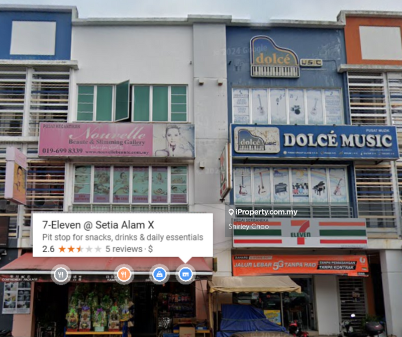 Kedai untuk Dijual di Setia Indah, Setia Alam oleh Shirley Choo - iProperty.com.my
