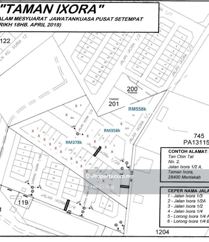 2-storey Terraced House for Sale in 1500/month 2 Storey Terrace Taman Ixora Mentakab, Mentakab by Estee Chong - iProperty.com.my