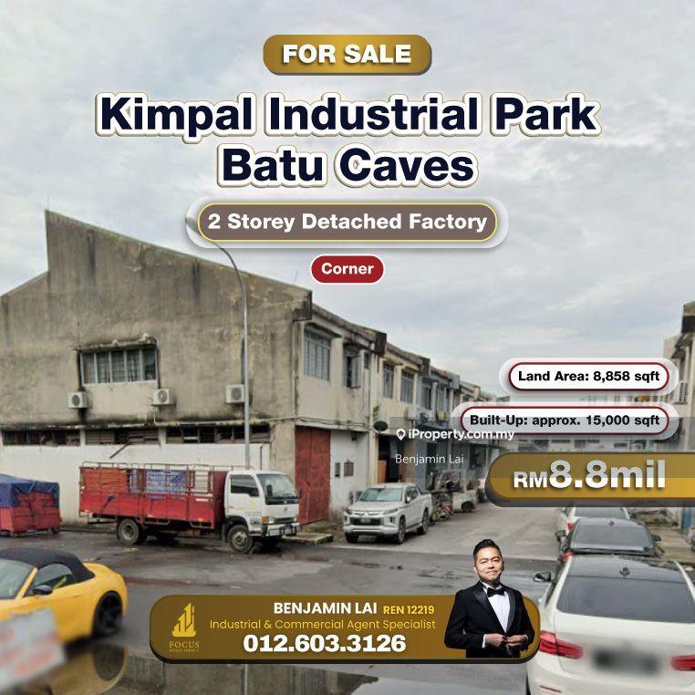 For Sale - Kimpal Industrial Park, Batu Caves 2 Storey (Corner) Detached Factory For Sale