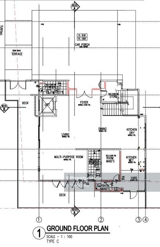 Banglo untuk Dijual di UKAY AVENUE, Ampang oleh Kimberly Yang - GRD FLOOR PLAN - iProperty.com.my