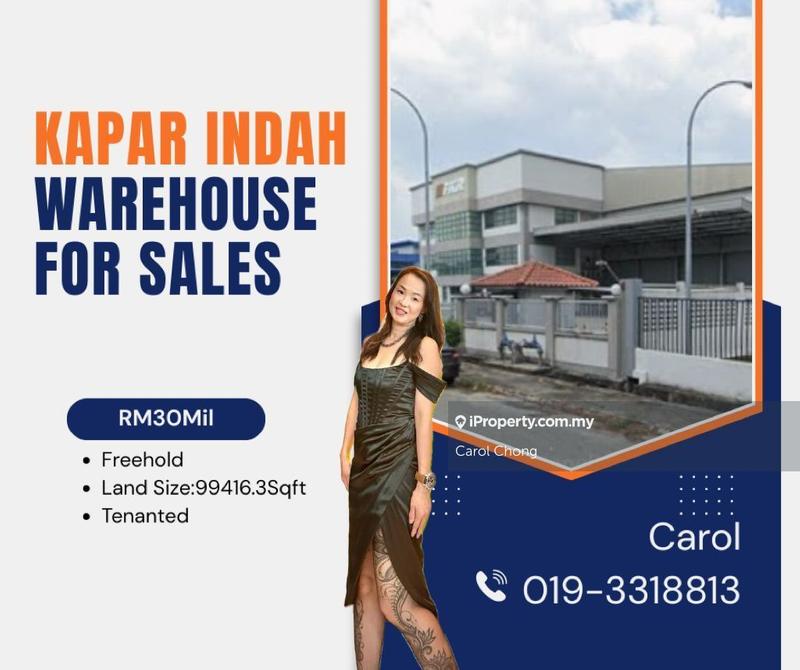 For Sale - Kapar Indah Big Land Warehouse Office For Sales