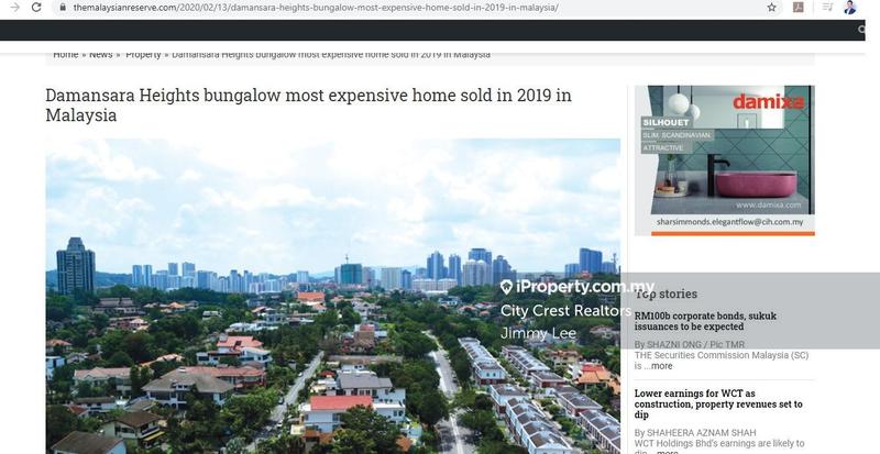 Bungalow House for Sale in Damansara heights, KL City Centre by Jimmy Lee - iProperty.com.my