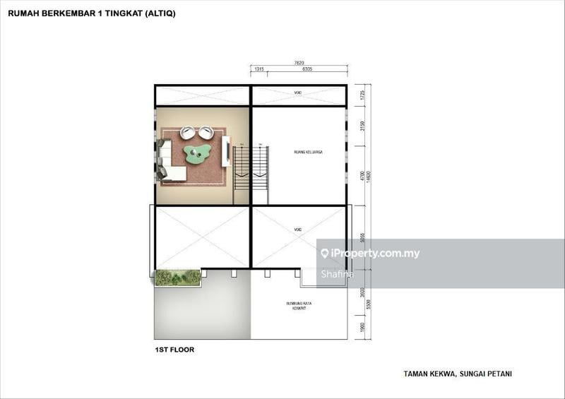 Semi-Detached House for Sale in Taman Kekwa, Sungai Petani by Shafina - iProperty.com.my