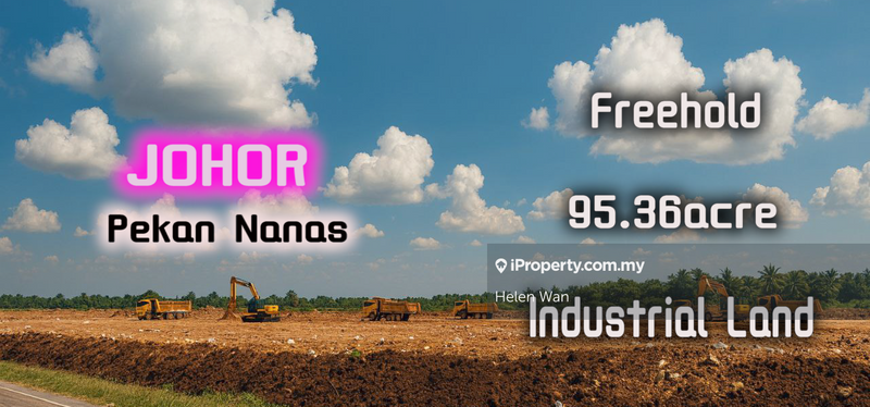 For Sale - Johor Pekan Nanas 95.36acre Freehold Light & Medium Industrial Land